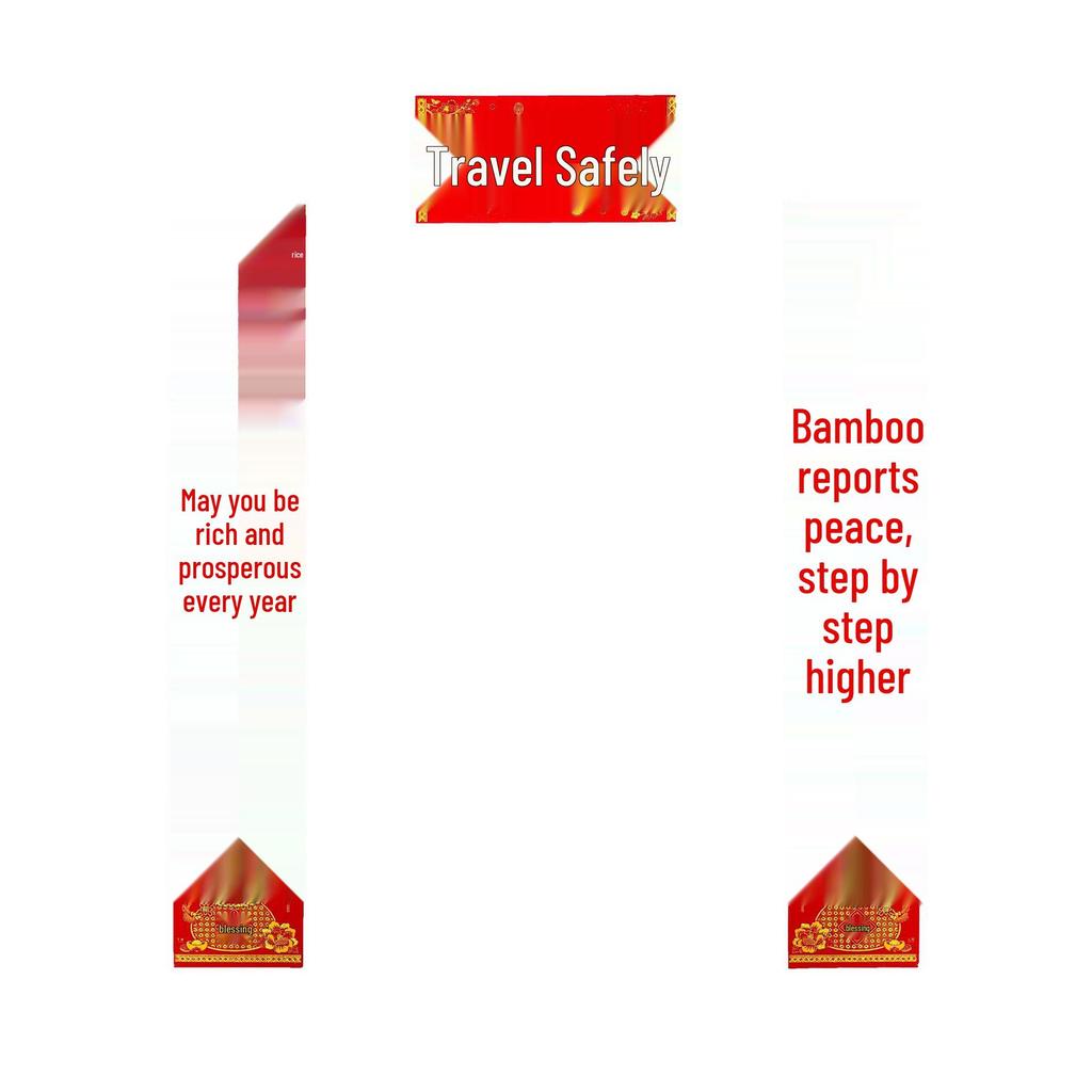 2026 Year of the Horse Flocking Hot Stamping Self-Adhesive Spring Festival Door Couplets and Stickers