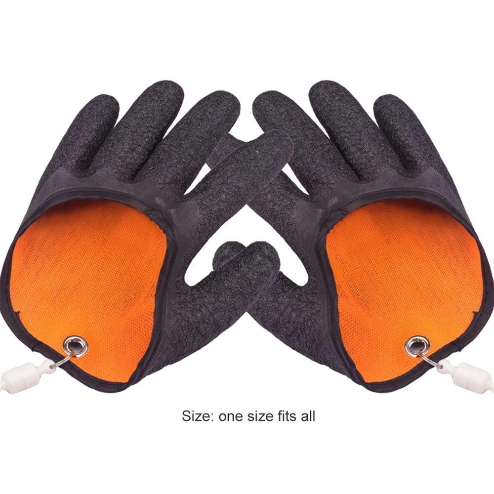 Fish Equipment Anti-Slip Fishing Gloves Full Finger Gloves for Left/Right Hand Fisherman Catching