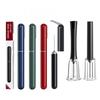 Portable Manual Wine Opener With Air Pressure Needle Pump Red Bottle Opening Compact Foldable Design