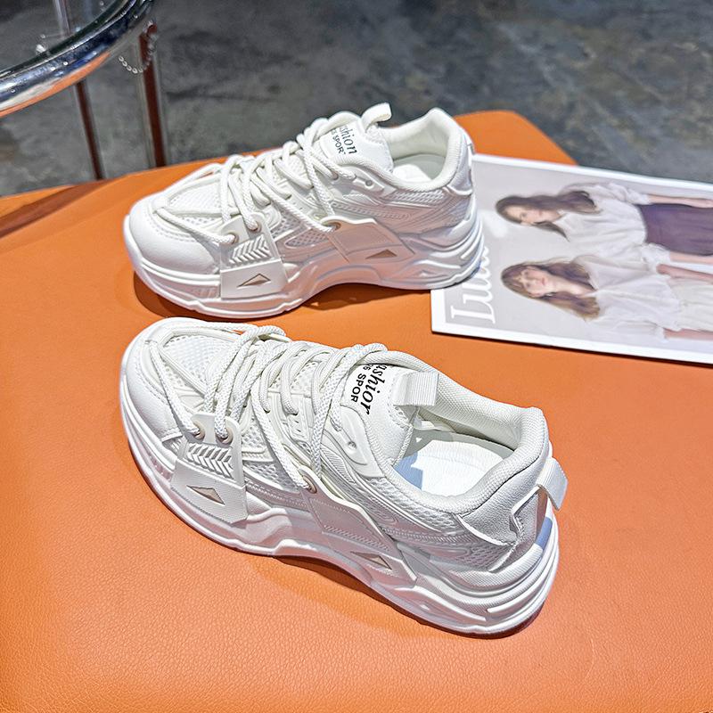 

Обувь для папы, студентка, корейская версия, летняя платформа, универсальные, прилив, осень, ретро, повседневные кроссовки 35