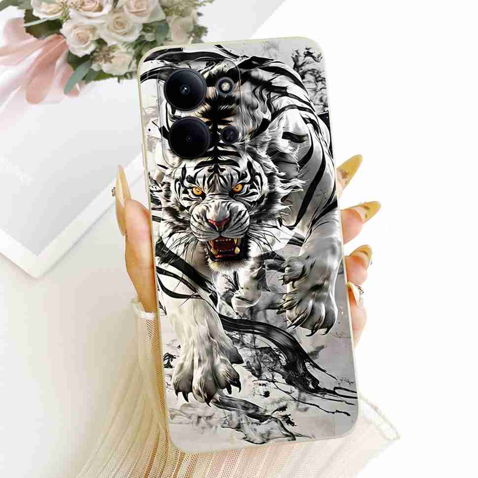 For Xiaomi Redmi 15C 4G Case Cute Couple Flower Cartoon Cover Phone Case For Xiaomi Redmi 15C Redmi15C 4G 5G Back Cover Capa