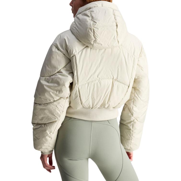 adidas X Stella McCartney Cropped FW25 Gepolsterte Winterjacke mit abnehmbarer Kapuze Damenjacke KA0645