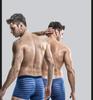Men's Ice Silk Breathable Boxer Briefs: Antibacterial, Lightweight, Striped Summer Underwear.