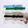 Elegant Women's Fabric Belt With Chiffon Decoration In Versatile Summer Dresses