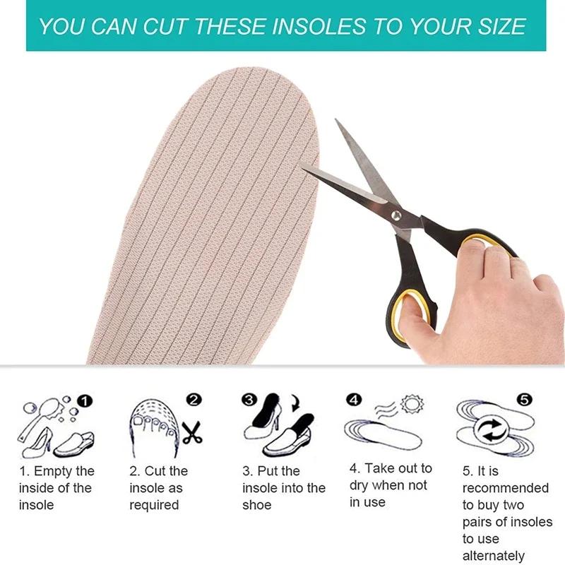 High Quality Sports Orthopedic Insoles for Flat Feet Plantar Fasciitis Templates Shoe Pads for Man Women Foam Arch Shoes Inserts