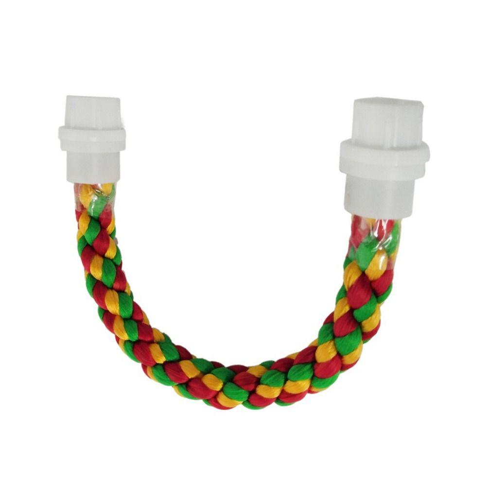 

Хлопковая веревка Цветная веревка для подвешивания попугая Гибкая веревка для попугая Жердочка для попугаев/белок S