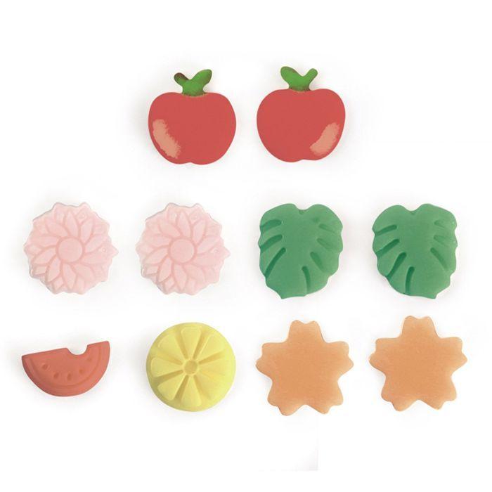 Moules en silicone pour bijoux - GRAINE CREATIVE - 5 mini moules - Multicolore - Réutilisables - 35x20x5mm