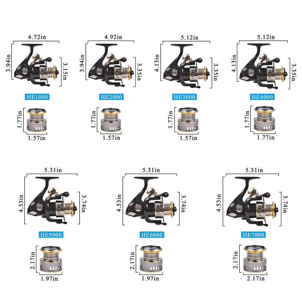 Full Metal Sea Fishing Spinning Reel - Long-Distance, Cross-Border Design