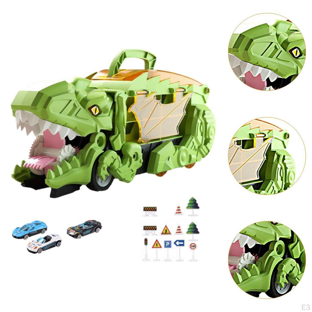 Children's Truck Toy, Transformable Dinosaur Car, Interactive Portable And Creative, Dino