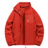 New Autumn and Winter Fleece Jacket for Men with Velvet Warm Stand Collar Loose Casual Fleece Jacket for Men