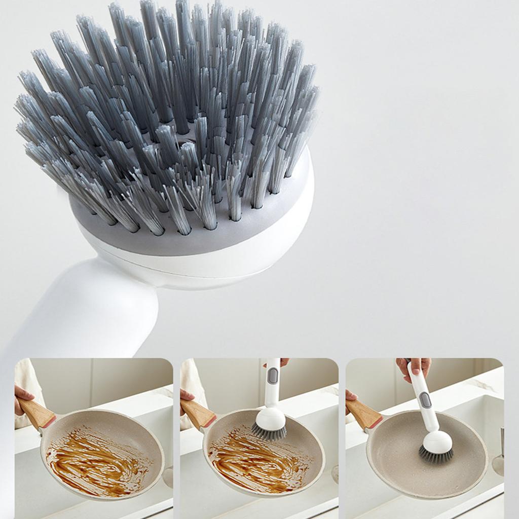 Nontick Oil Resistant Silicone Pot Scrubber Brush For NonScratch Cleaning MultiSurface Use Kitchen Dishwashing Tool
