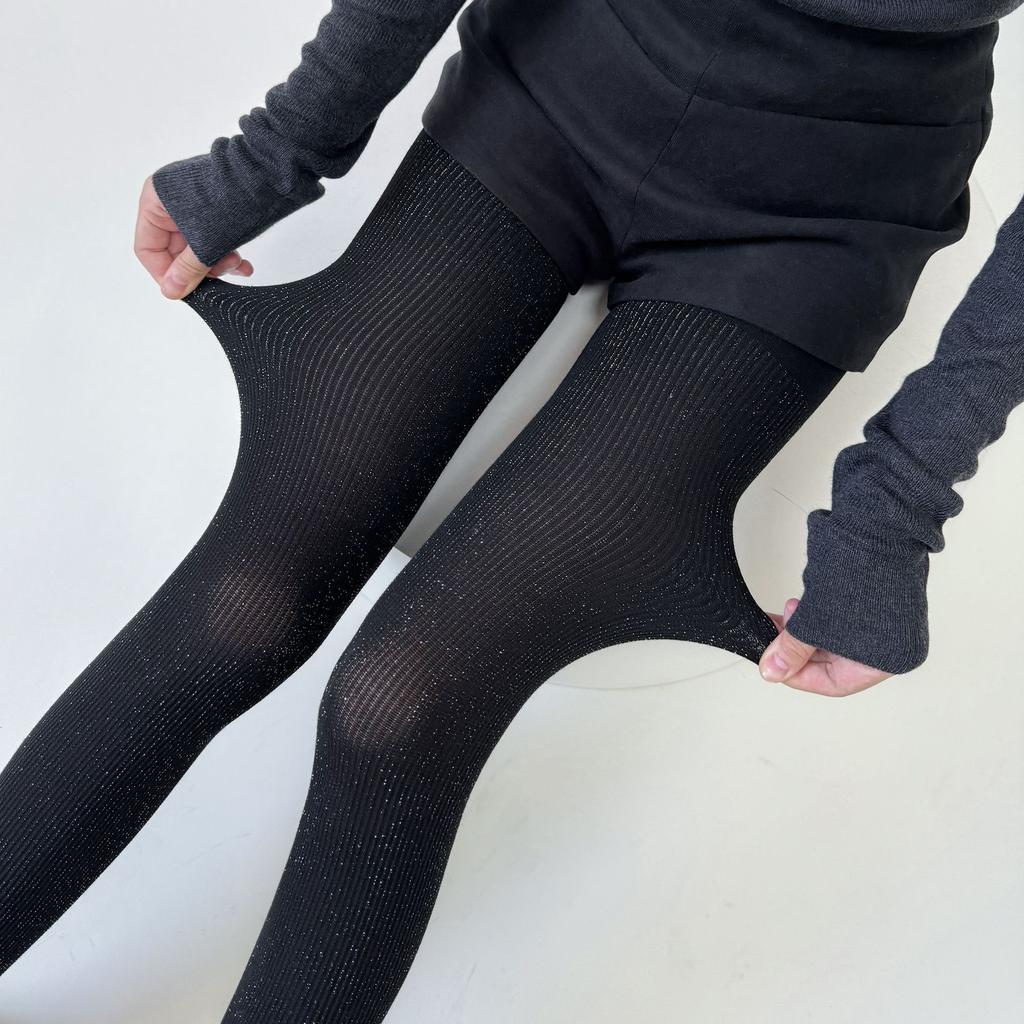 Sexy Women Tights Lingerie Female Hosiery Shiny Silver Silk Stockings Pantyhose High Waist Body Stockings Tights Pantyhose Women