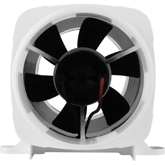 Aramox Marine Bilge Air Blower, 4inches In-Line Bilge DC Air Blower Engine Ventilation Fan White for Yacht RV (24V)
