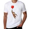 Curious George With A Balloon Tshirt Large Size Basic Casual Tshirt
