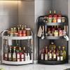 Corner Kitchen Rack: Multi-functional Triangle Knife Holder & Seasoning Jar Storage Organizer.
