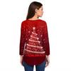 Women's Loose Round Neck Christmas Print Long Sleeve T-Shirt Top Pullover