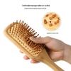 Natural Bamboo Meridian Scalp Massage Comb - Anti-static, Hair Straightening, Fluffy Hair Air Cushion Comb
