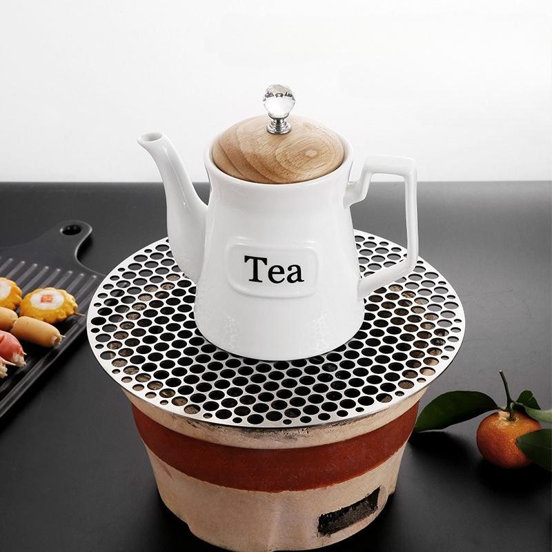 1pc 18 20 22 24 26 28cm BBQ Net Stainless Steel Non Stick Grill Rack Tea Maker Bacon Drainer Outdoor Barbecue Kitchen Tool Grill
