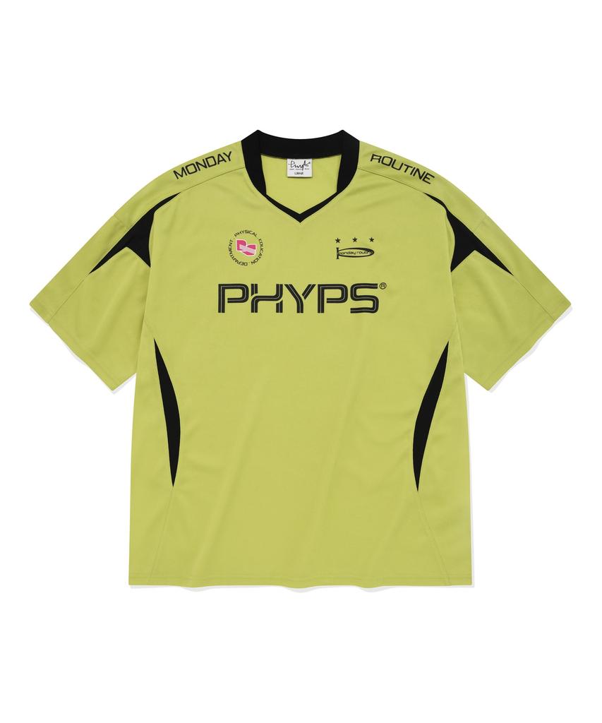 PHYSICAL DEPARTMENT Soccer Jersey V Neck Ss Citrus Green