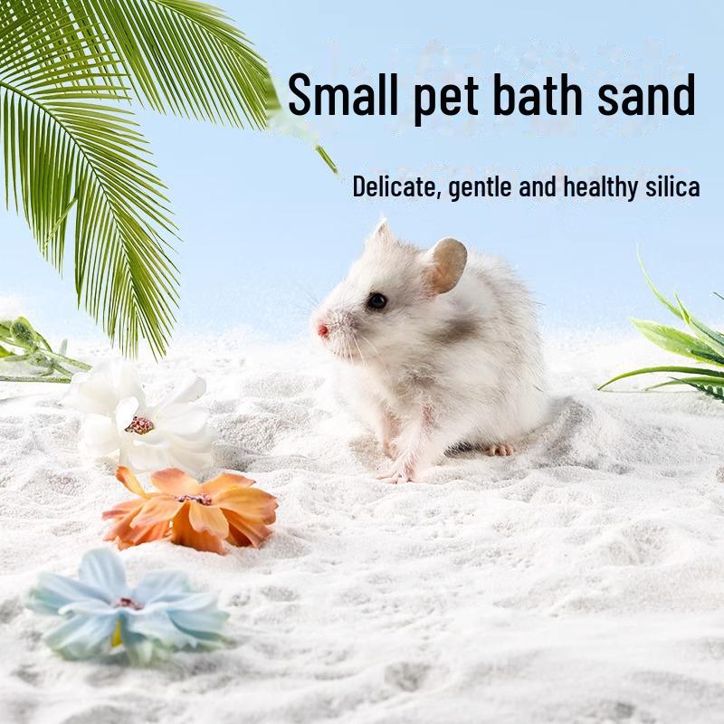 Dual-Action Hamster Bath Sand: Sterilizing and Deodorizing for Small Pets