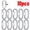 20/10pcs Quick Link Ring Stainless Steel Heavy Duty Carabiner D-Lock Repair Pet Keychain for Outdoor Travel Equipment Connector