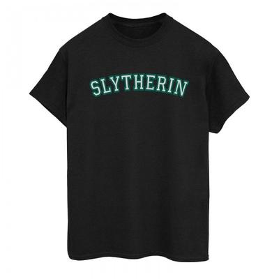 Womens/Ladies Collegial Slytherin Cotton Boyfriend T-Shirt