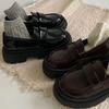 Thick-soled Retro British Style Mary Jane Small Leather Shoes Spring and Summer New College Style Love Glossy Small Leather Shoes