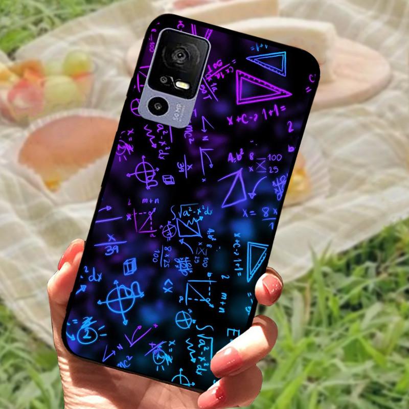 Weiche TPU-Handyhülle für TCL 40R 5G Stoßfeste Schwarze Schutzhülle Bumper für TCL 40 R 5G Schöne Modische Handy-Rückseite Fundas Coques