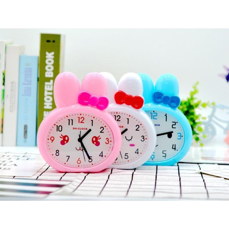 Korean cute creative rabbit cartoon alarm clock