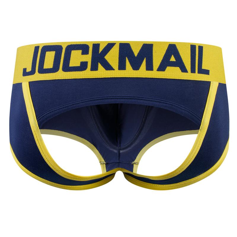 Bokseris JOCKMAIL Spalvotas Blokas Dizainas Žemai Pakyla Atvira Nugara Vyriškos kelnaitės Orui pralaidžios sportinės lagaminai Apatinės kelnės