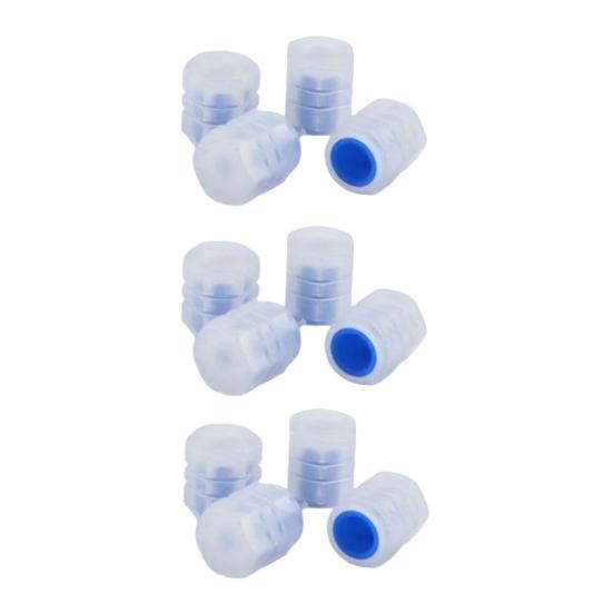 12Pcs Glowing Tire Valve Caps Set Fluorescent Air Caps Cover Enhanced Visibility Illuminated Valve Stem Caps for Cars Trucks SUV