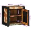 Bathroom Cabinet with Shelf Brown Solid Reclaimed Wood