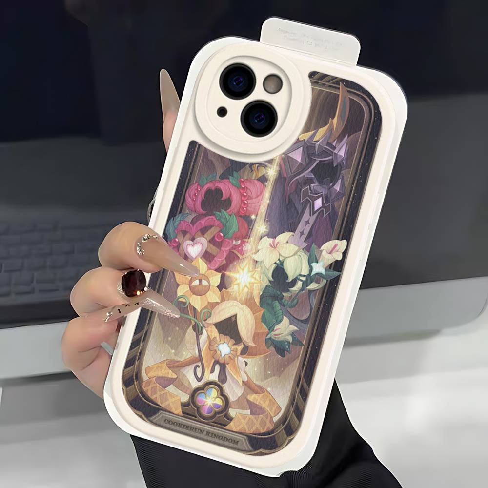 Mobile Game C-Cookie Run Kingdom Phone Case For IPhone 16 15 14 13 12 11 Pro Max Plus Soft Leather Cover