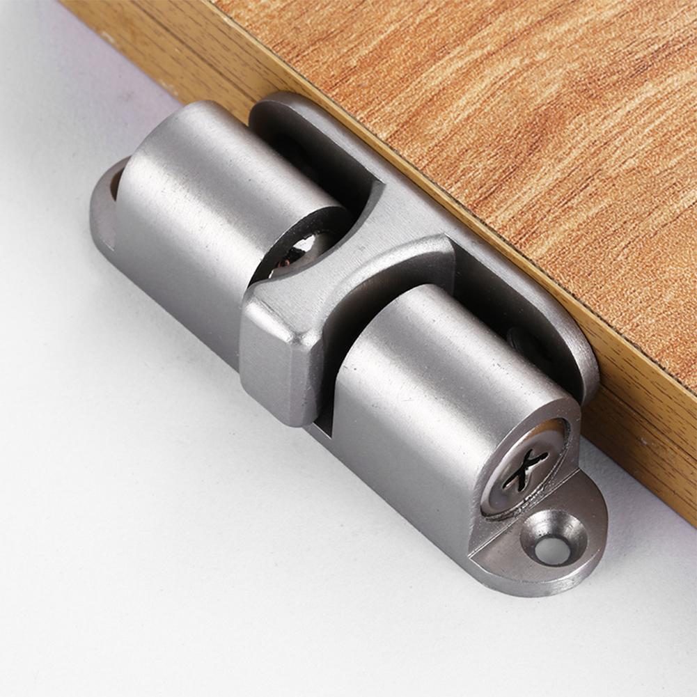 Invisible Door Stopper Non Punching Zinc Alloy Rubber Holders with Anti Pinch Catch Floor Protection for Nail Installation