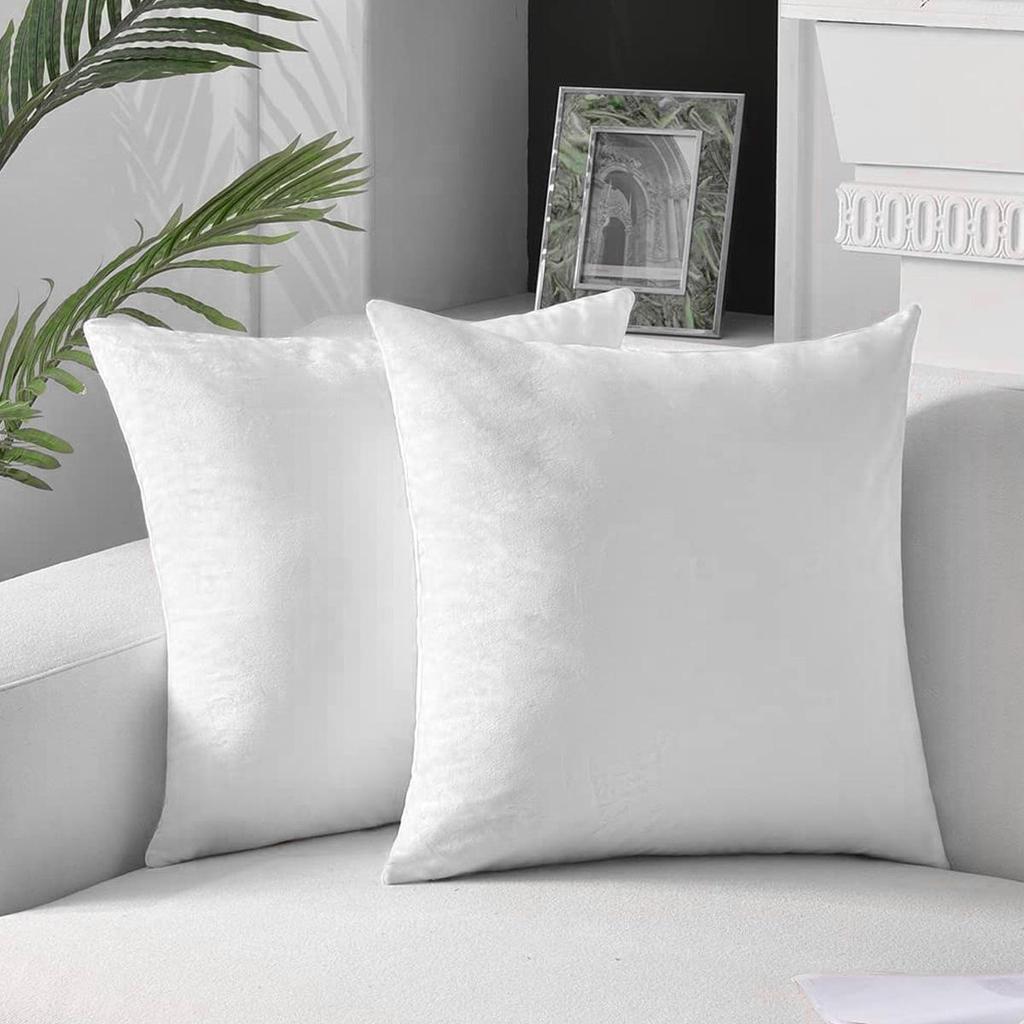 Aksamitna Poszewka na Poduszkę Jednokolorowa - Prosta Tkaninowa Poszewka na Oparcie Kanapy (Wkładka do poduszki nie wchodzi w skład zestawu)