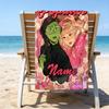 1pc The Wizard of Oz1 Beach Towel with Custom Name, Beach/Swimming/Bath/Picnic/Camping Towel, Suitable for Seaside Beaches