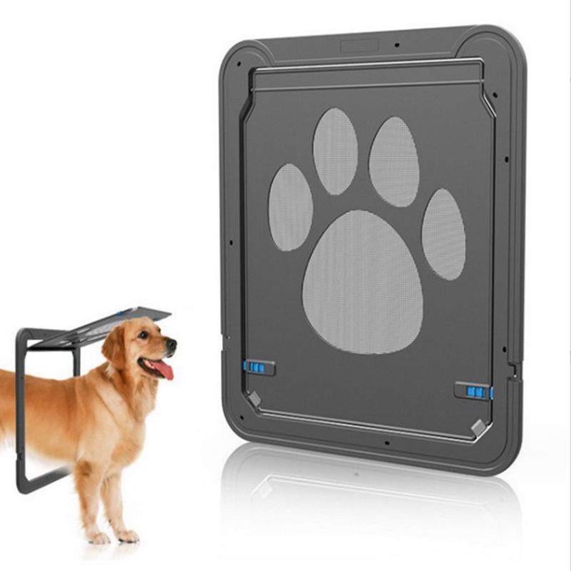 Porta per Cani Gatti Bloccabile Magnetica a Schermo Esterno Funzione Cancelli e Rampe Finestra Giardino Tunnel Sicurezza Sportello Autochiudente Porta per Animali Domestici