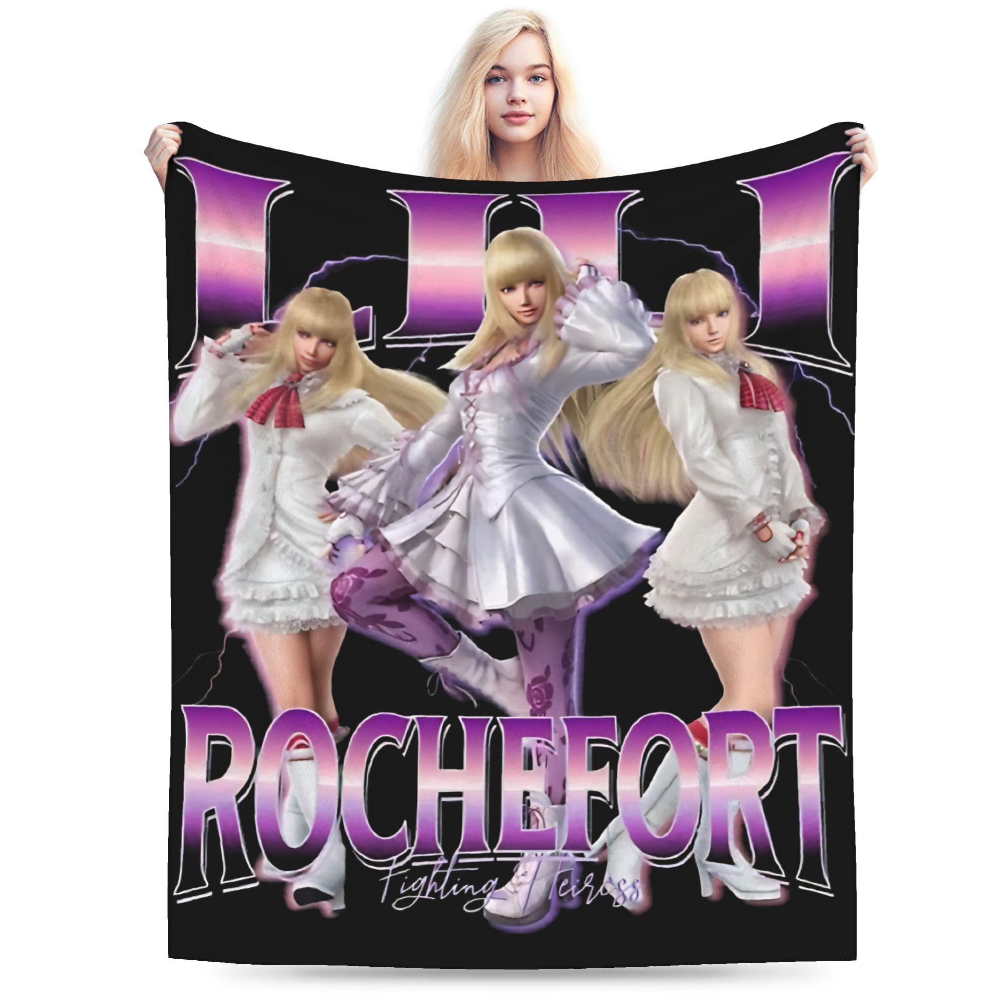 Лили Рошфор Теккен 8 Пиратские Пледы Теплые Мягкие Пушистые Плюшевые Пледы Для Девочек Мальчиков Спальни Фланелевое Покрывало Постельное Покрытие 30x40in