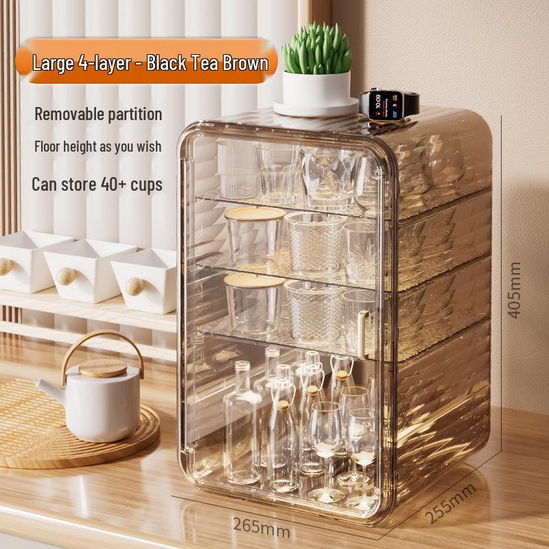 Dustproof Tea & Coffee Cup Storage Rack