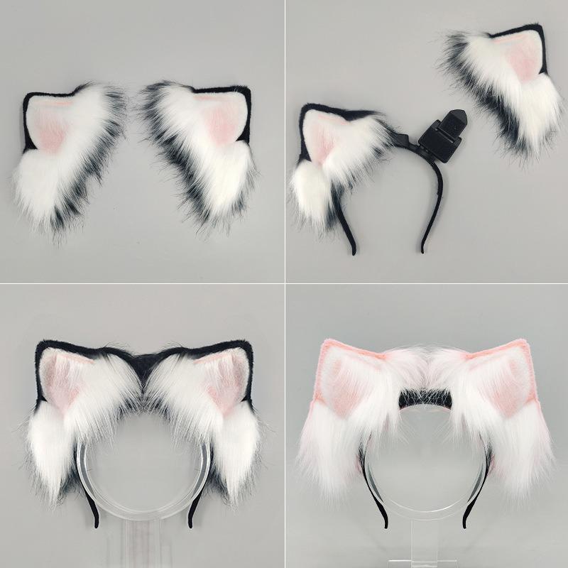 Charging Simulation, Animal Ear, Gravity Sensing, Touch, Electric Cat Ear Cos Props, Somatosensory Movable Folding Ear Cat Ear Headband