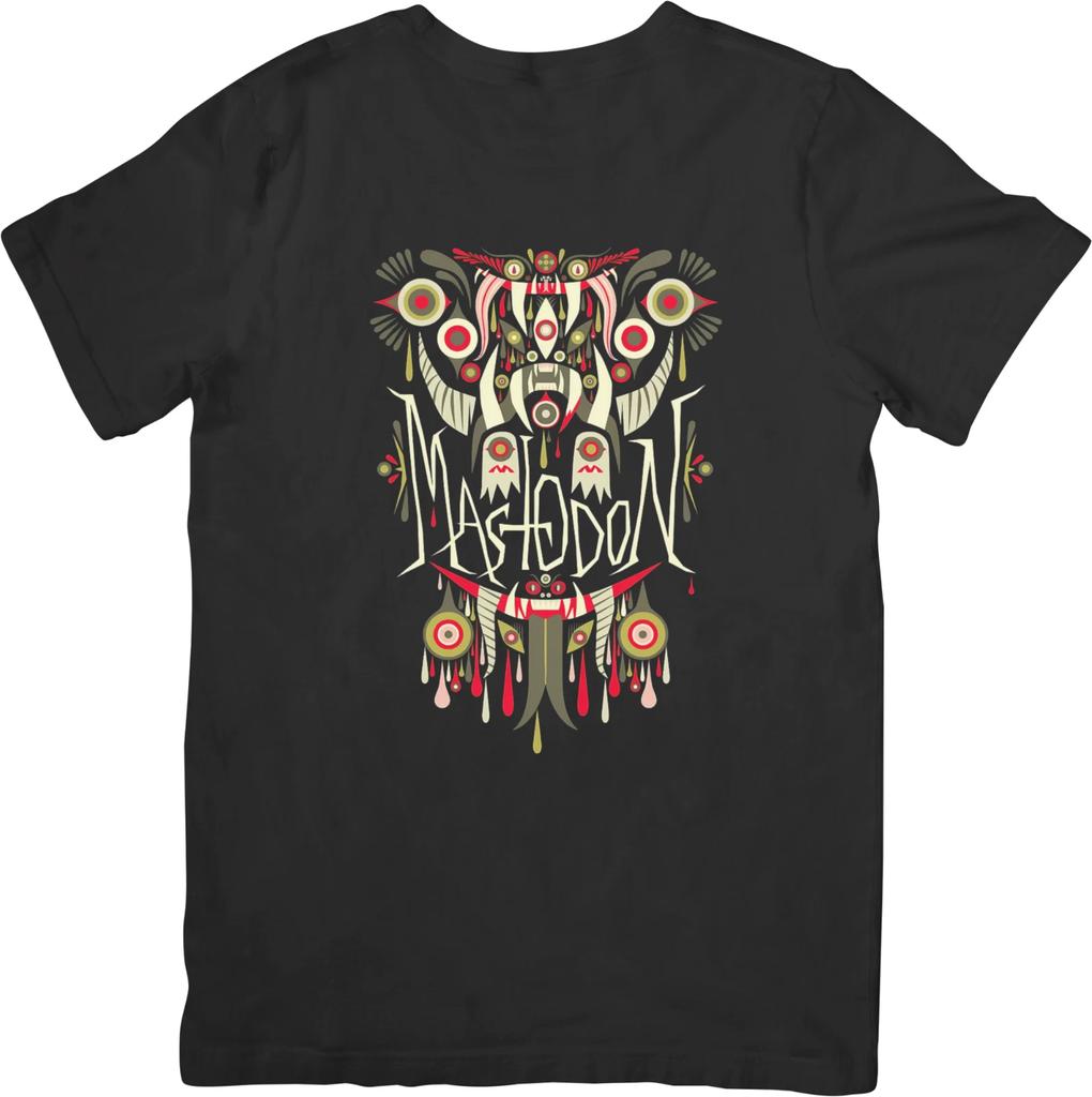 Mastodon Heavy Metal Music Fit for Men & Women Quality Cotton T-Shirt Black