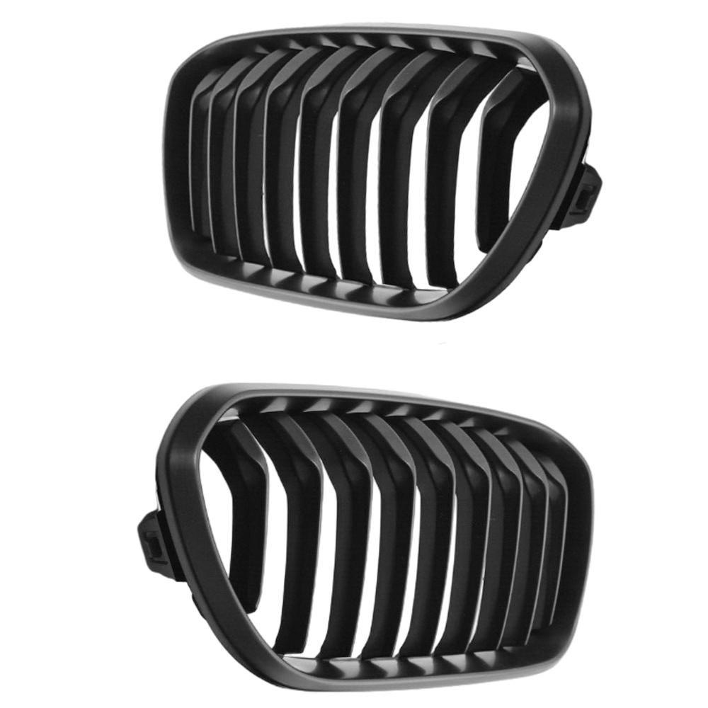 2pcs Car Front Bumper Grilles Kidney Racing Grill For BMW 1 Series F20 F21 2015 2016 2017  Replacement Racing Grill 51137371685