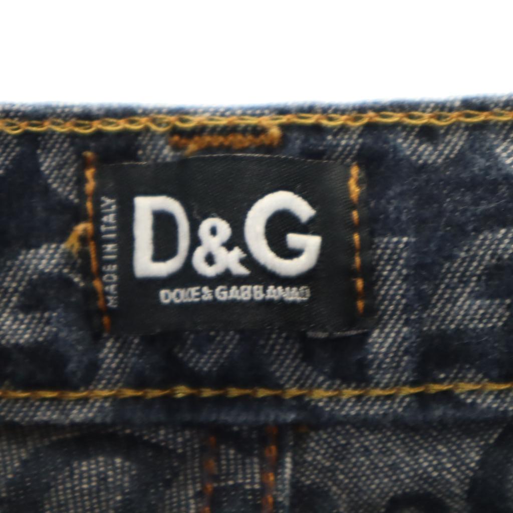 D&G made in Italy Overall handle Denim pants W27 Navy Jeans stretch Women Used