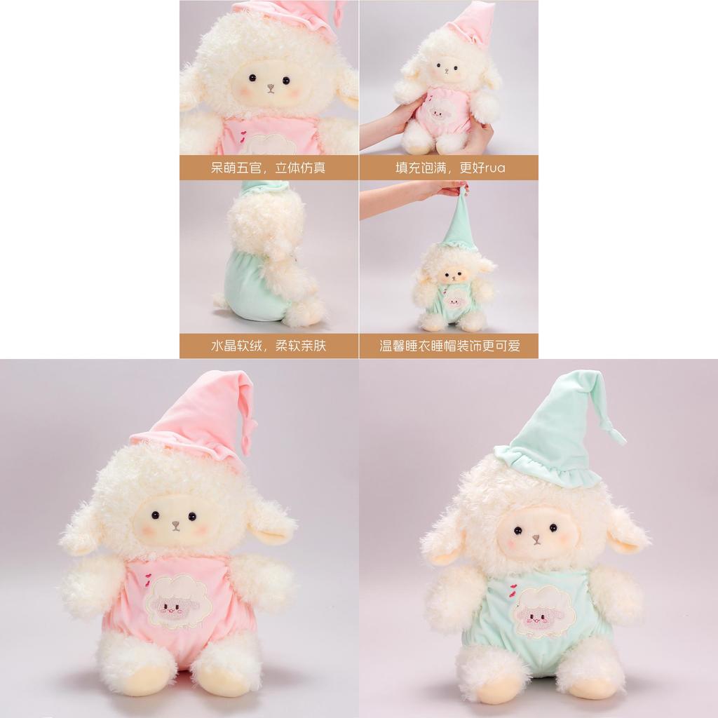 Plush Toy Sheep With Soft Polyester Fur And Pp Cotton Fill For Kids Sleep Companion Birthday Gift