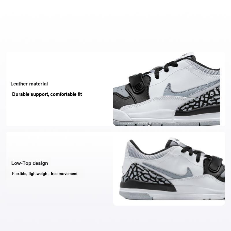 Air Jordan Legacy 312 Low PS Bílá Vlčí šedá Dětské Tenisky Černá CD9055-105