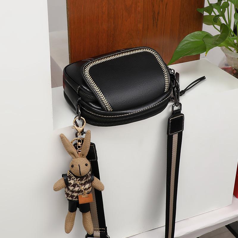 New Autumn and Winter Crossbody Bag Genuine Leather Bag High-end Versatile Shoulder Bag