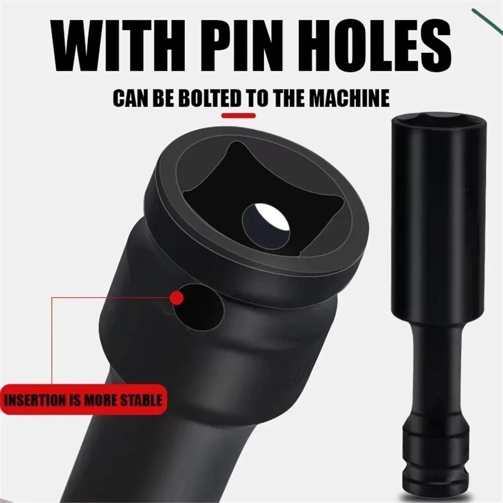 Deep Socket Hex Socket Adapter Extended Type Drive Socket Wrench  Pneumatic Air Tool