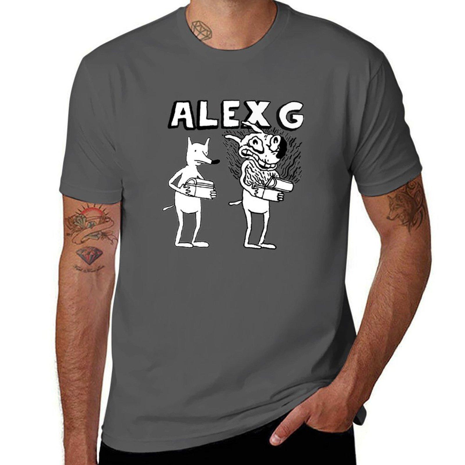 

(Sandy) Alex G Pandora&x27;s box logo T-Shirt t shirts for man cotton T-Shirt 4XL