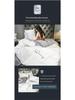 Solid Color Washed Cotton Quilt Cover with Simple Embroidery
