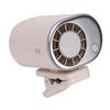 Clip On Air Conditioner Fan 360 Degrees  Rotatable 199 Speed Levels Portable Car Clip Fan for Office Home White